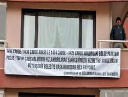 Gökçek'e pankartlı park çağrısı