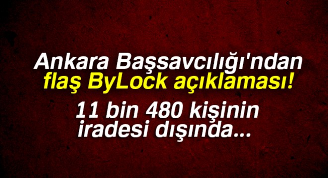Ankara Cumhuriyet Başsavcılığından 'ByLock' açıklaması