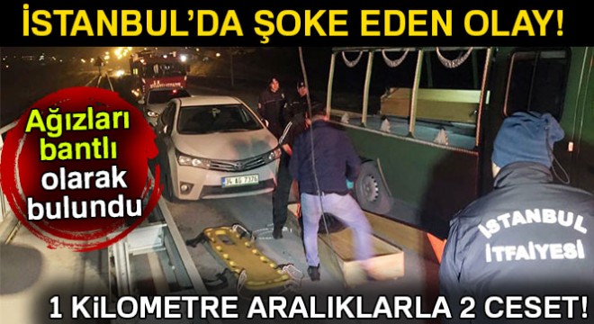 Arnavutköy'de 1'i kadın 2 kişinin cesedi bulundu
