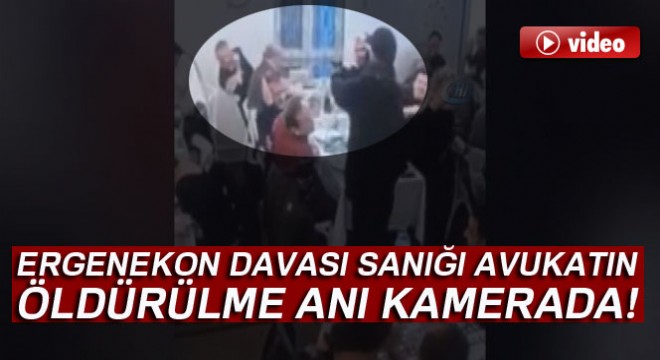 Avukat Kudbettin Kaya'nın öldürülme anı kamerada