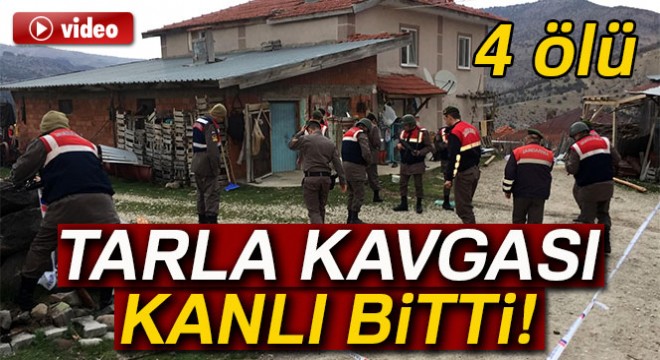 Bolu'da tarla kavgası: 4 ölü