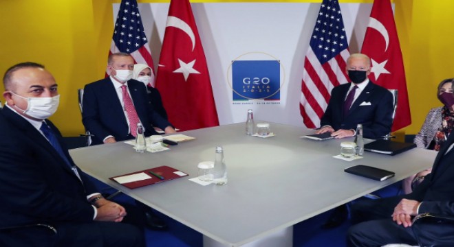 Cumhurbaşkanı Erdoğan, ABD Başkanı Joe Biden ile G-20 Liderler Zirvesi'nde bir araya geldi