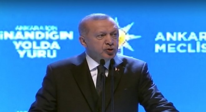 Cumhurbaşkanı Recep Tayyip Erdoğan, AK Parti'nin 7. olağan kongresinde konuşuyor.