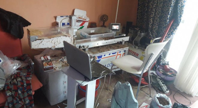 Evini fabrikaya çevirmiş