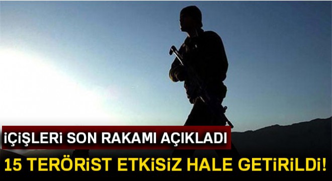 İçişleri son rakamı açıkladı: 