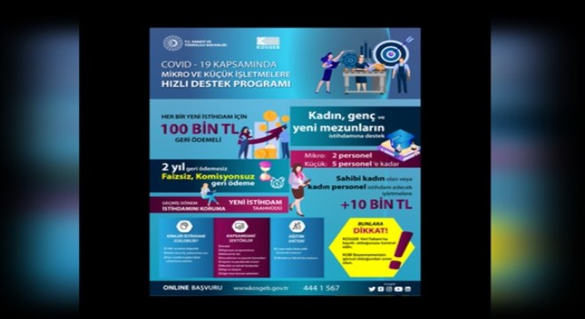 KOSGEB'den genç istihdamına büyük destek