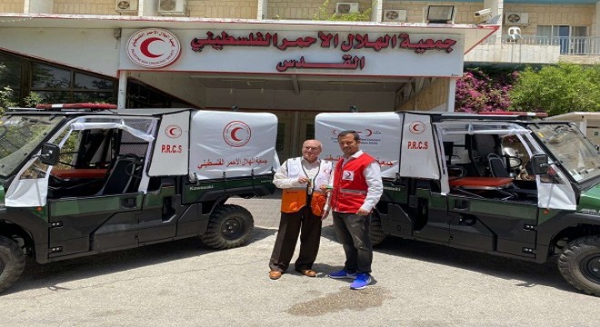 Kızılay'ın Filistin'e desteği sürüyor