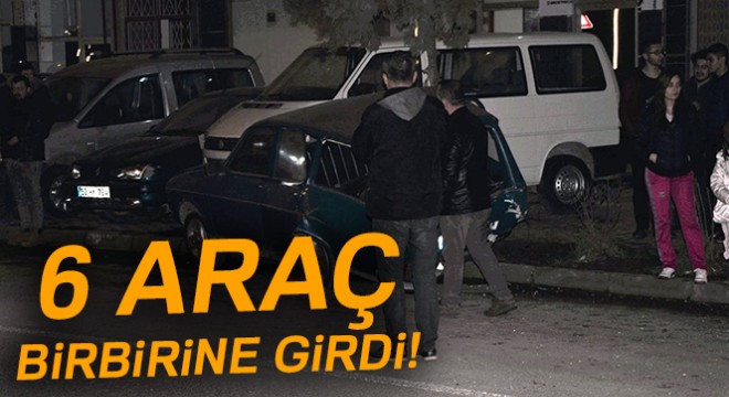 Ordu'da 6 araç birbirine girdi: 1 yaralı